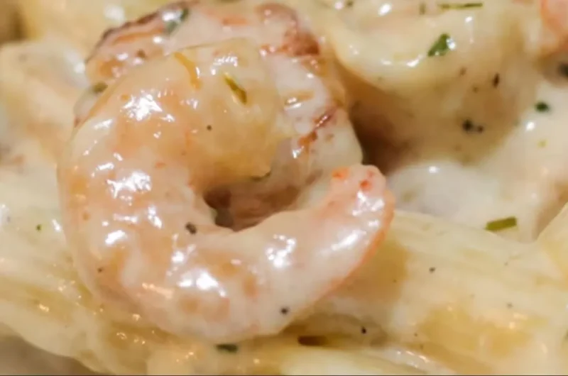 Pasta con Camarones (Salsa Alfredo Outback)