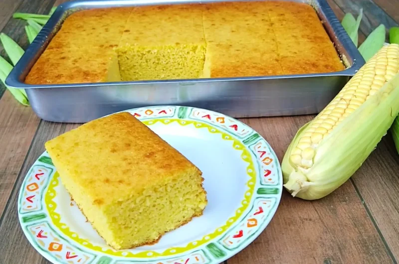 Receta de pastel de maíz verde