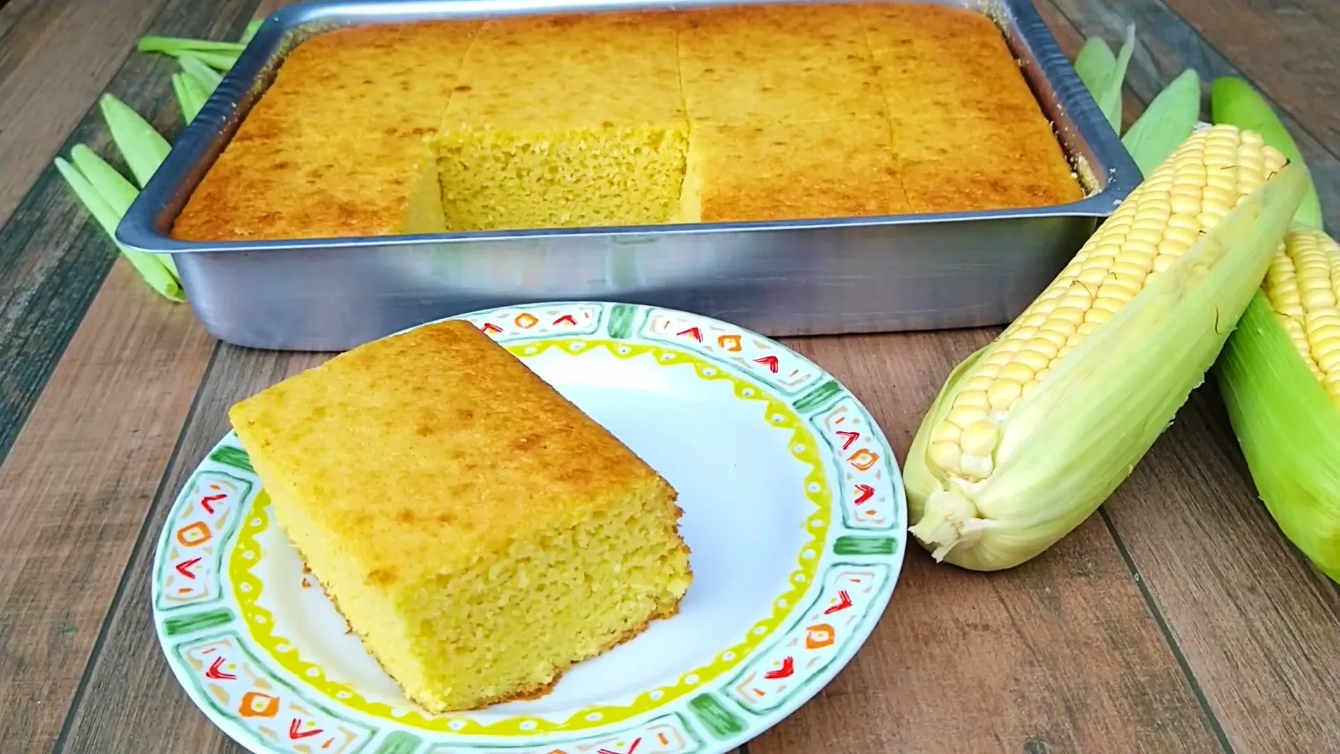 Receta de pastel de maíz verde