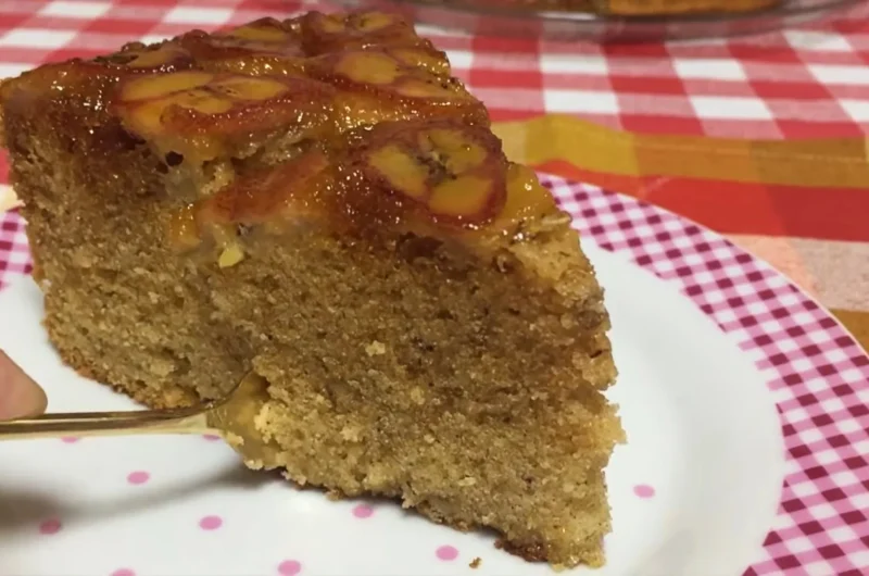 Pastel de caramelo de plátano