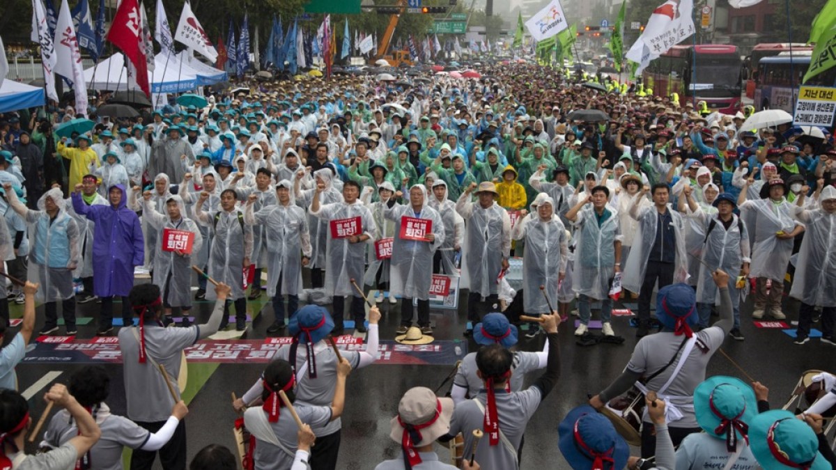 Cientos de manifestantes en Corea del Sur contra el plan de liberación de aguas residuales de Fukushima |  Noticias de Fukushima