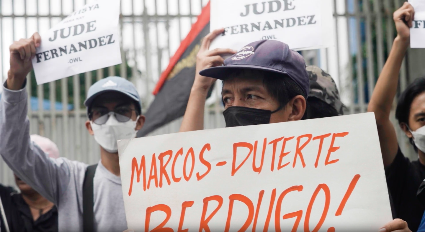 Trabajadores filipinos denuncian el asesinato policial de Jude Fernández, líder sindical