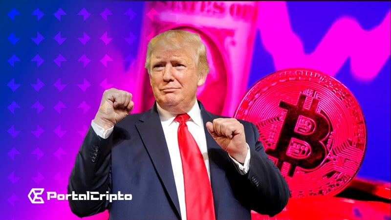 Donald Trump adopta Bitcoin y Cryptos con entusiasmo y ganancias